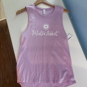 NWT Pilates Addict Lavender Tank Top, XL